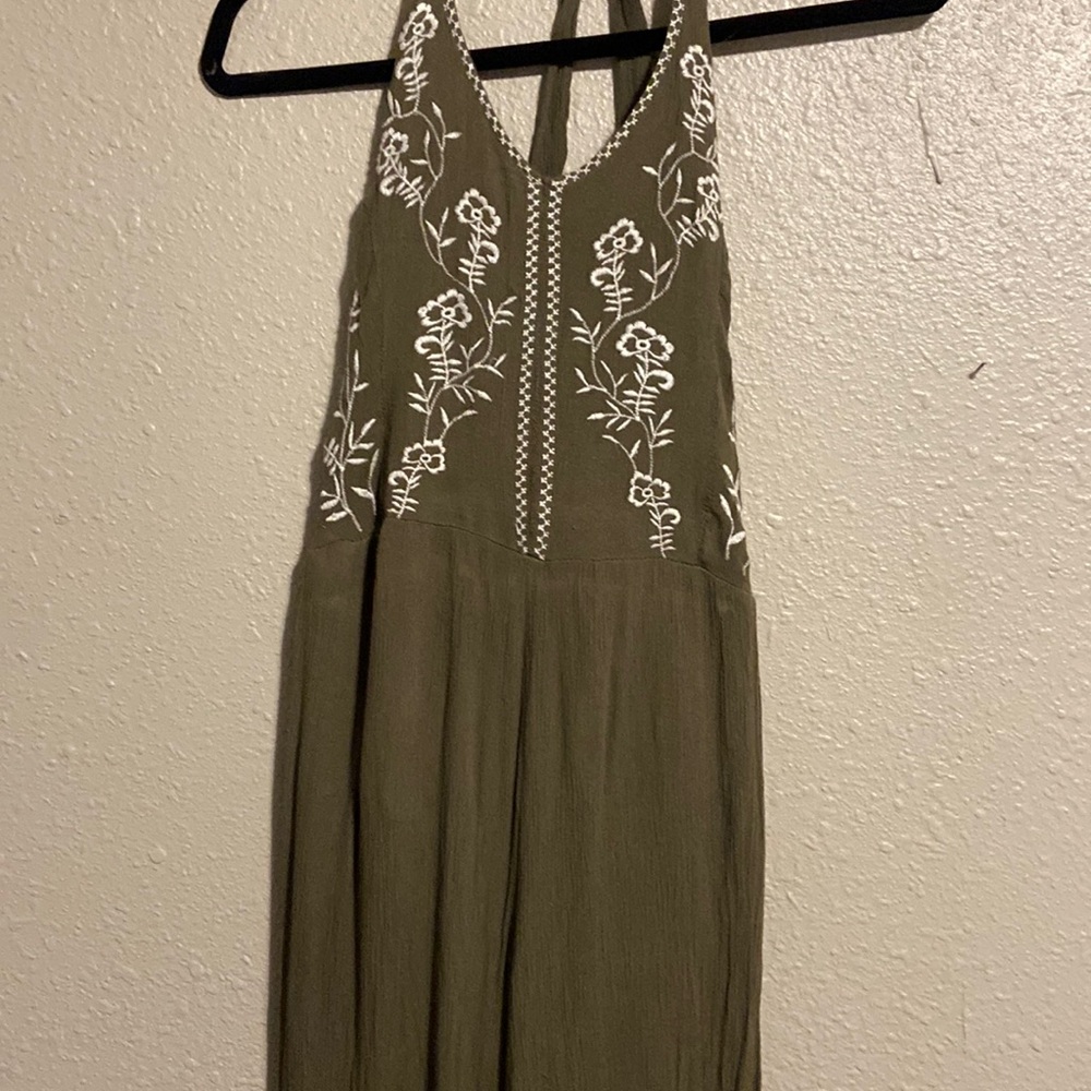Jumpsuit size S. Green with details